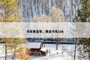 卡车黄金弯，黄金卡车18k