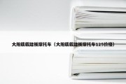 大阳载载踏板摩托车（大阳载载踏板摩托车125价格）