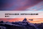 长安汽车4500面包车（长安汽车4500面包车油耗多少?）