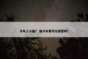 卡车上小猫？ 猫卡车里可以报警吗？