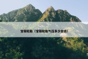 宝骏轮胎（宝骏轮胎气压多少合适）