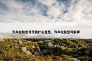 汽车轮胎型号代表什么意思，汽车轮胎型号解释