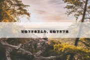 轮胎下不来怎么办，轮胎下不下来