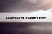 电动摩托车属机动车吗（电动摩托属不属于机动车）