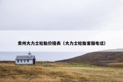 贵州大力士轮胎价格表（大力士轮胎客服电话）