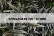买汽车什么时候更便宜（买车 什么时候便宜）