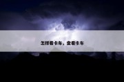怎样看卡车，查看卡车