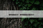 轿车轮胎压力？ 轿车轮胎压力是多少？