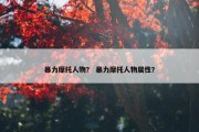 暴力摩托人物？ 暴力摩托人物属性？