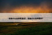 轮胎什么品牌质量好？ 轮胎什么品牌最好？