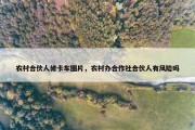 农村合伙人修卡车图片，农村办合作社合伙人有风险吗