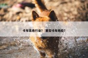 卡车高危行业？ 重型卡车危险？