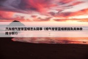 汽车排气管冒蓝烟怎么回事（排气管冒蓝烟原因及具体故障分析?）