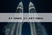瓜子二手车台词，瓜子二手车下一句是什么