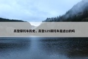 高登摩托车历史，高登125摩托车是进口的吗