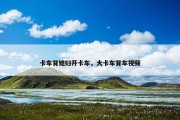卡车背媳妇开卡车，大卡车背车视频