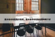 建大电动车轮胎价格表，建大电动车轮胎和朝阳哪个好