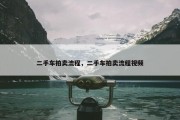 二手车拍卖流程，二手车拍卖流程视频