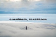 什么叫自动挡皮卡车，什么皮卡是自动挡的