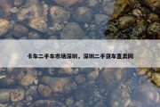 卡车二手车市场深圳，深圳二手货车直卖网