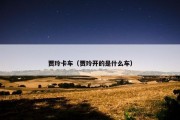 贾玲卡车（贾玲开的是什么车）