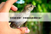 卡车变身末世？ 卡车变身玩具视频大全？