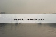二手车越野车，二手车越野车3万左右
