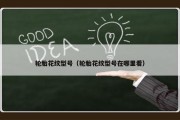 轮胎花纹型号（轮胎花纹型号在哪里看）