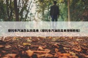 摩托车汽油怎么放出来（摩托车汽油放出来视频教程）