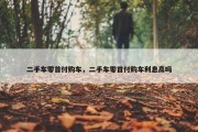 二手车零首付购车，二手车零首付购车利息高吗