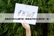 纯电动汽车什么牌子好（纯电动汽车什么牌子好一点）
