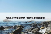 电瓶车二手车交易市场？ 电动车二手车交易市场？