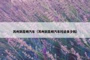苏州到昆明汽车（苏州到昆明汽车托运多少钱）
