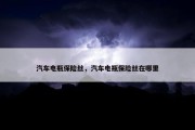 汽车电瓶保险丝，汽车电瓶保险丝在哪里