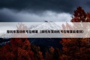 摩托车发动机号在哪里（摩托车发动机号在哪里能看到）