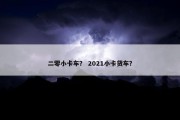 二零小卡车？ 2021小卡货车？