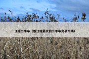 江堰二手车（都江堰最大的二手车交易市场）