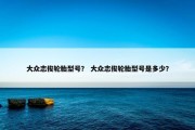 大众志俊轮胎型号？ 大众志俊轮胎型号是多少？