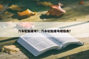 汽车轮胎螺母？ 汽车轮胎螺母规格表？