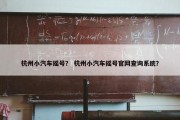 杭州小汽车摇号？ 杭州小汽车摇号官网查询系统？