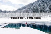 世界轮胎排名前十，世界知名轮胎排名