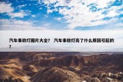 汽车事故灯图片大全？ 汽车事故灯亮了什么原因引起的？