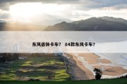 东风退休卡车？ 84款东风卡车？