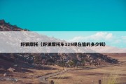 野狼摩托（野狼摩托车125现在值的多少钱）