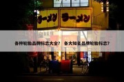 各种轮胎品牌标志大全？ 各大知名品牌轮胎标志？