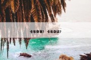 卡车奇事？ 卡车杂谈？