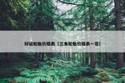 好运轮胎价格表（三角轮胎价格表一览）