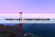 汽车轮胎气门芯漏气（汽车轮胎气门芯漏气怎么处理）