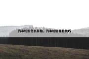 汽车轮胎怎么补胎，汽车轮胎补胎技巧