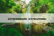 长沙汽配老板娄底收钱（长沙汽配公司有哪些）